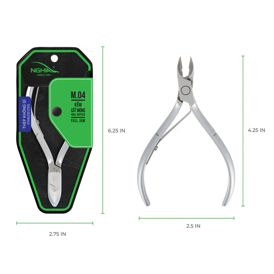 NGHIA Acrylic/Nail Nippers M-04 (Stainless Steel)
