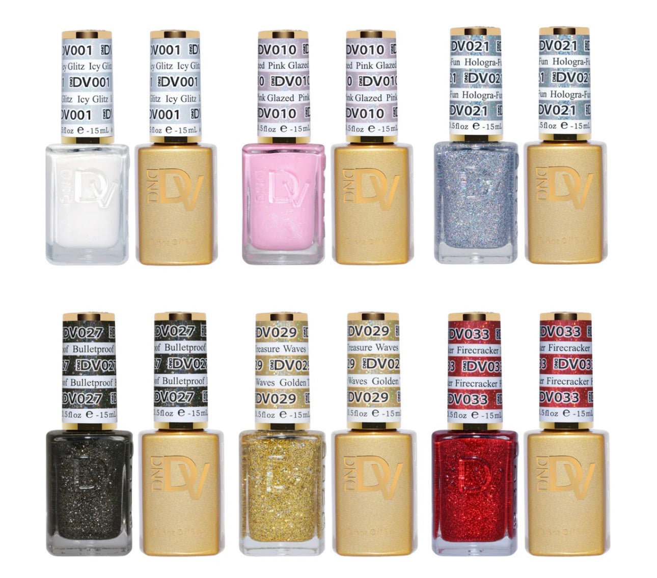 DND Diva Holiday Gel & Lacquer Duos - 6pc Bundle