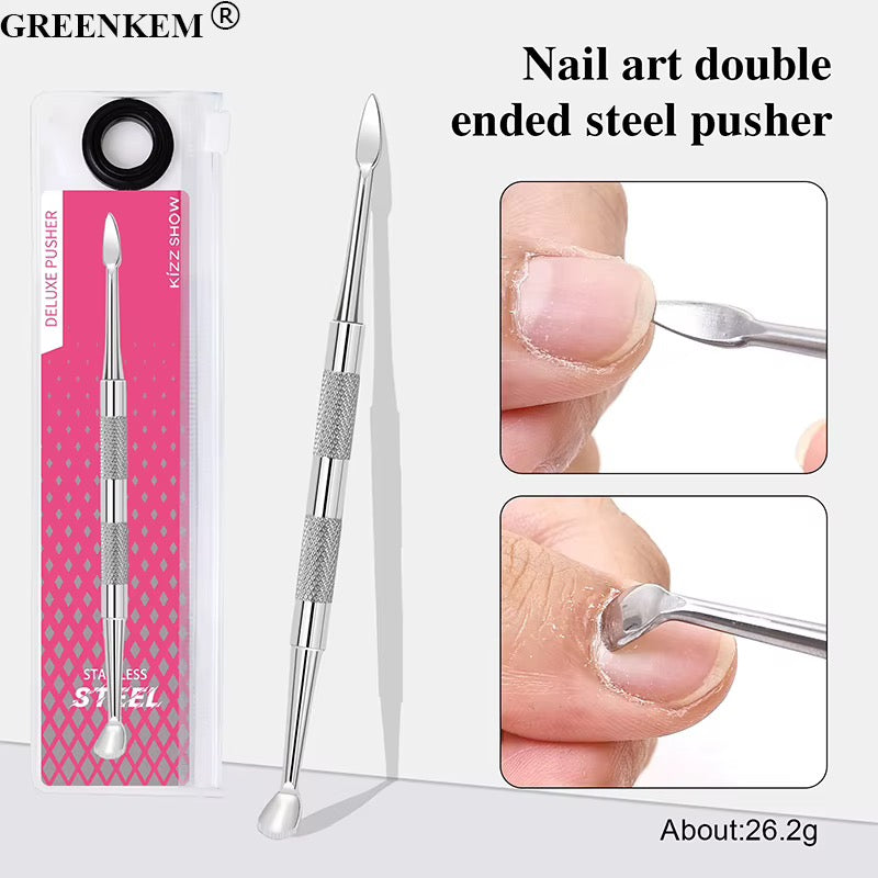 Stainless Steel Double-Ended Cuticle Pusher