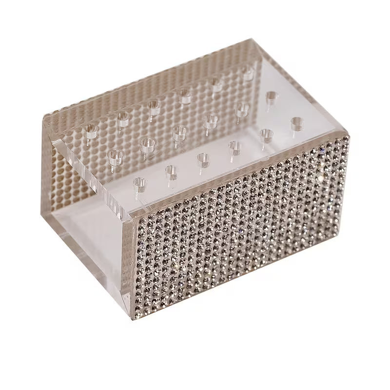 18-Hole Rhinestone Nail Drill Bit Holder