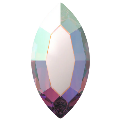 Swarovski Flat Back Crystals Non Hotfix Navette (2200) Crystal AB