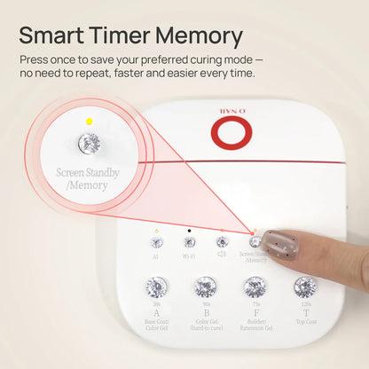 O Nail Wireless Keyboard for AI Nail Lamp