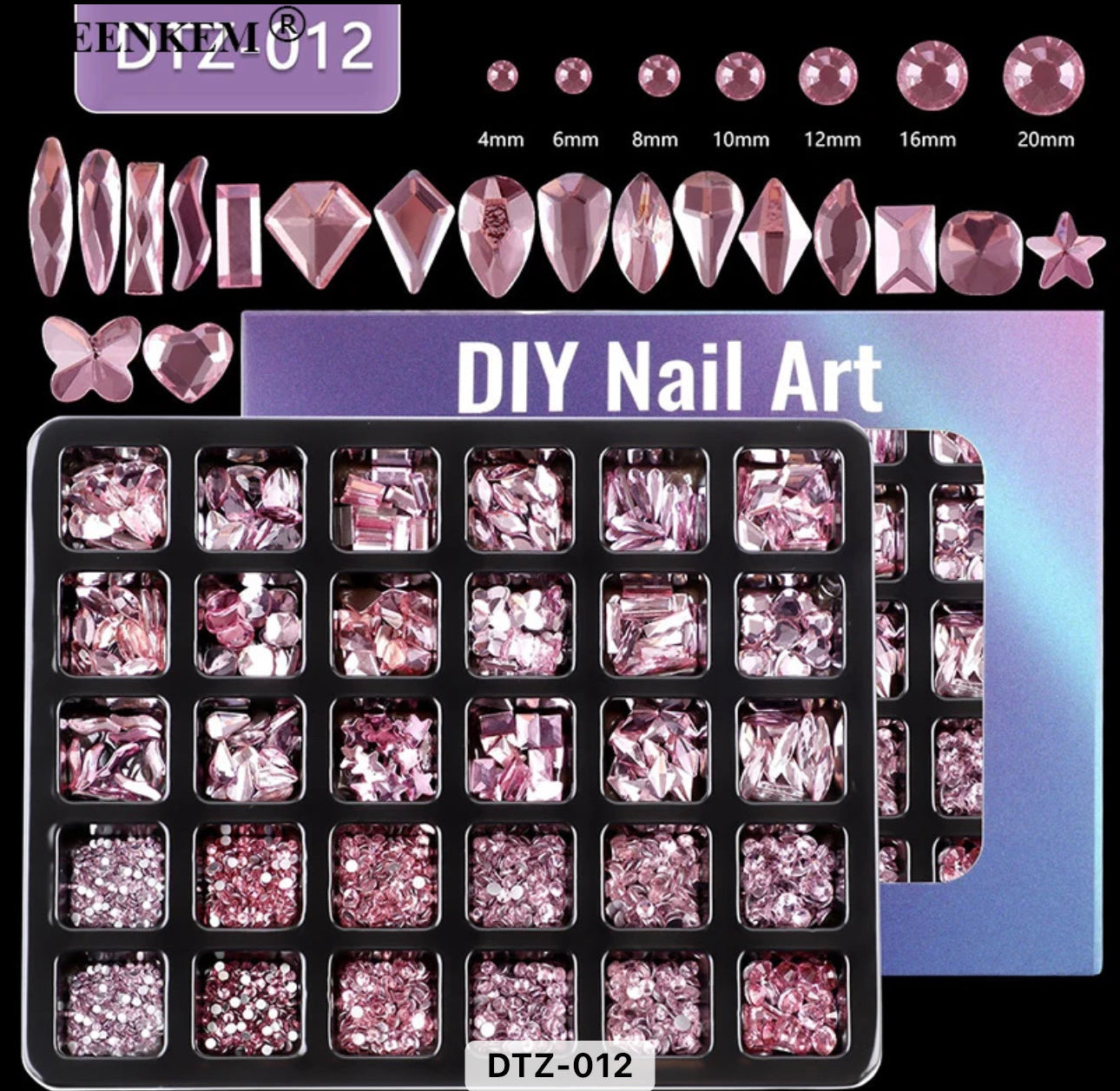 Nail Rhinestones 30 Grid Pack