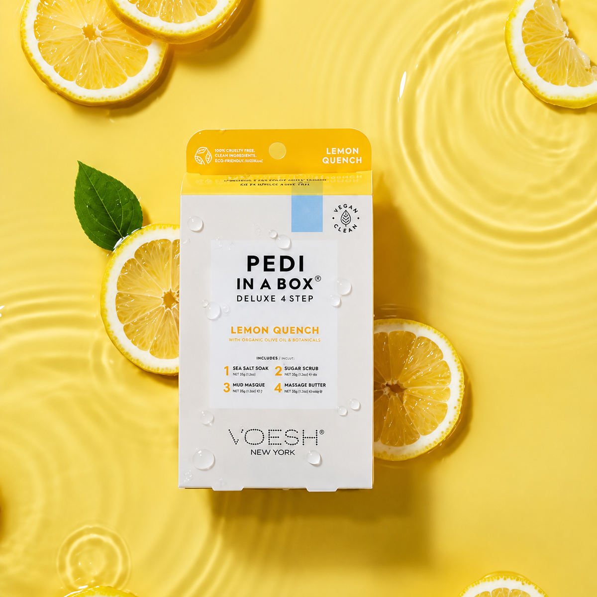 VOESH Pedi in a Box Deluxe 4 Step Lemon Quench