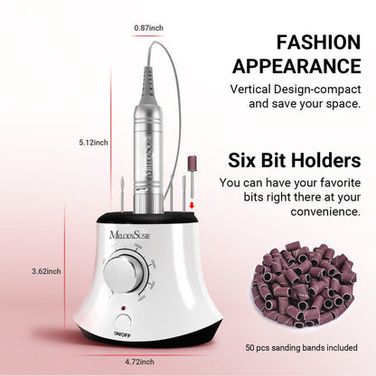 MelodySusie S2-Scarlet Electric Nail Drill 30,000RPM