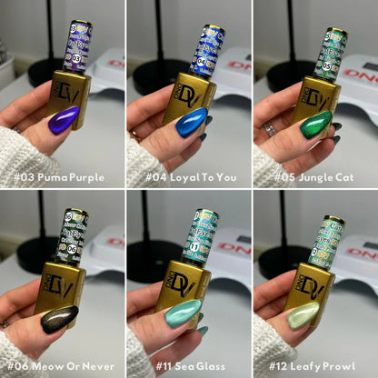 DND DIVA 9D Cat Eye Glassball - 12 Set
