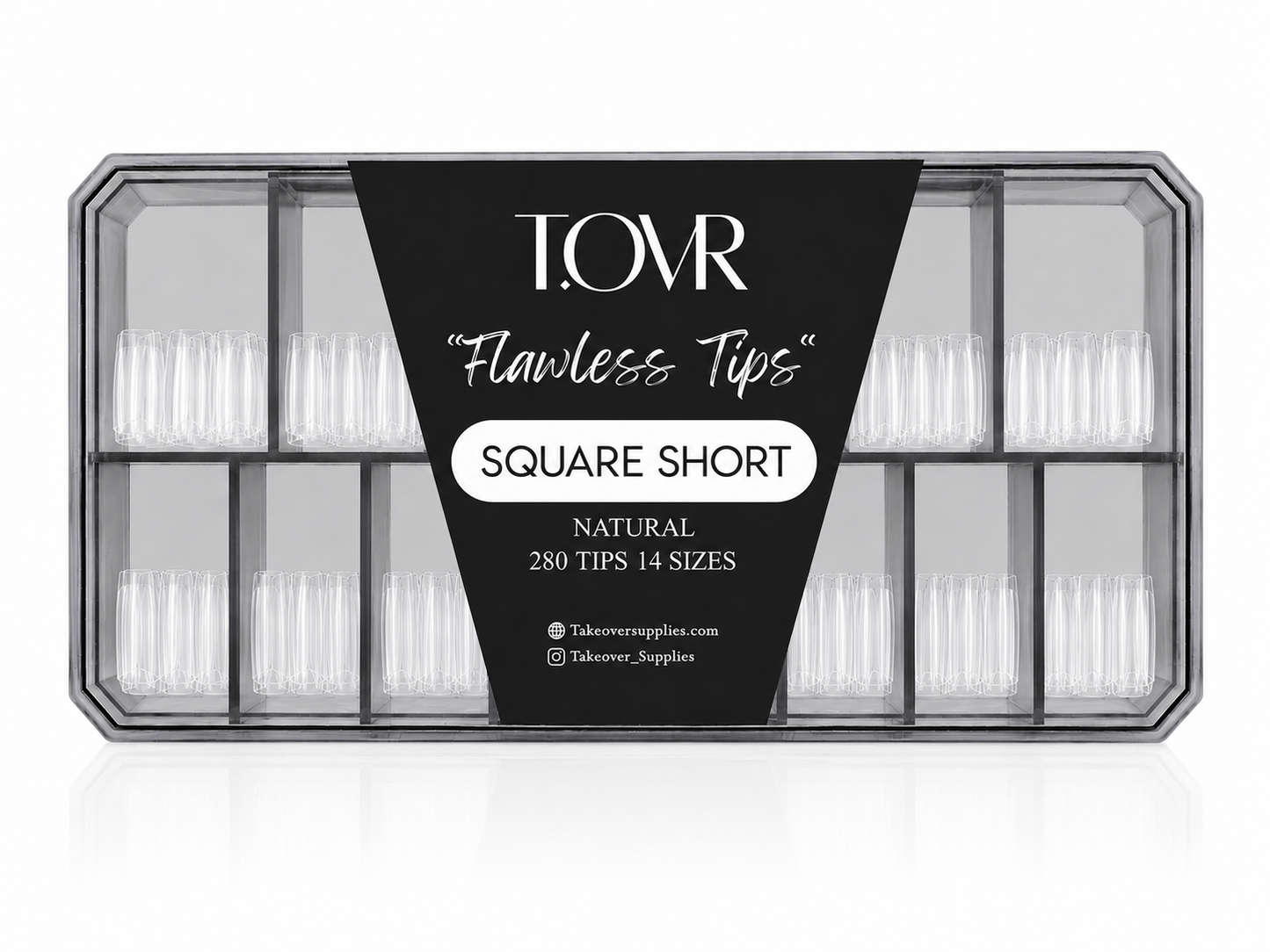 Take Over Soft Gel Extension Tips 280pcs Square