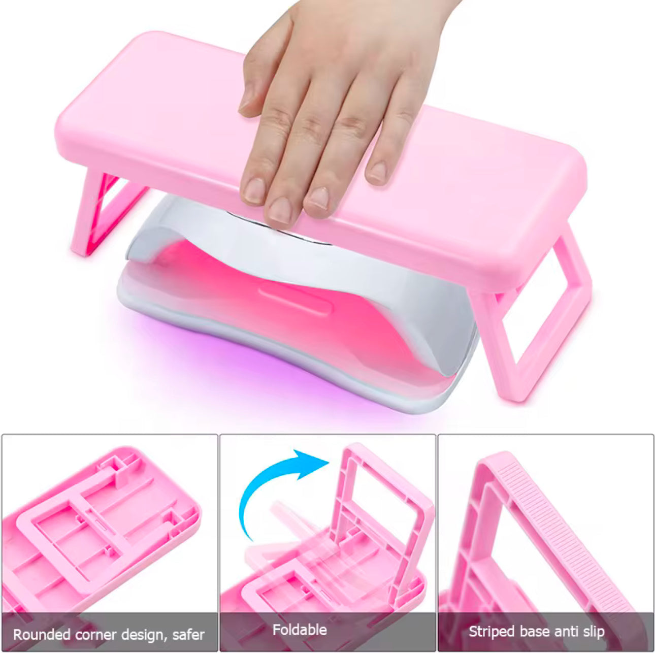 Foldable Squared Plastic Arm Rest