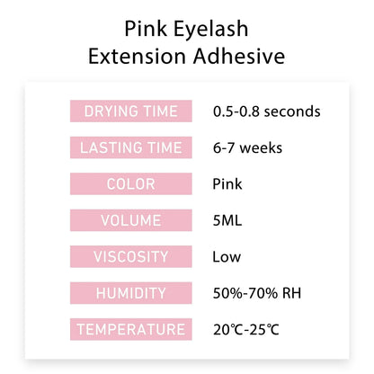 Veyes Pink Lash Adhesive “Dries Crystal Clear” 5ml