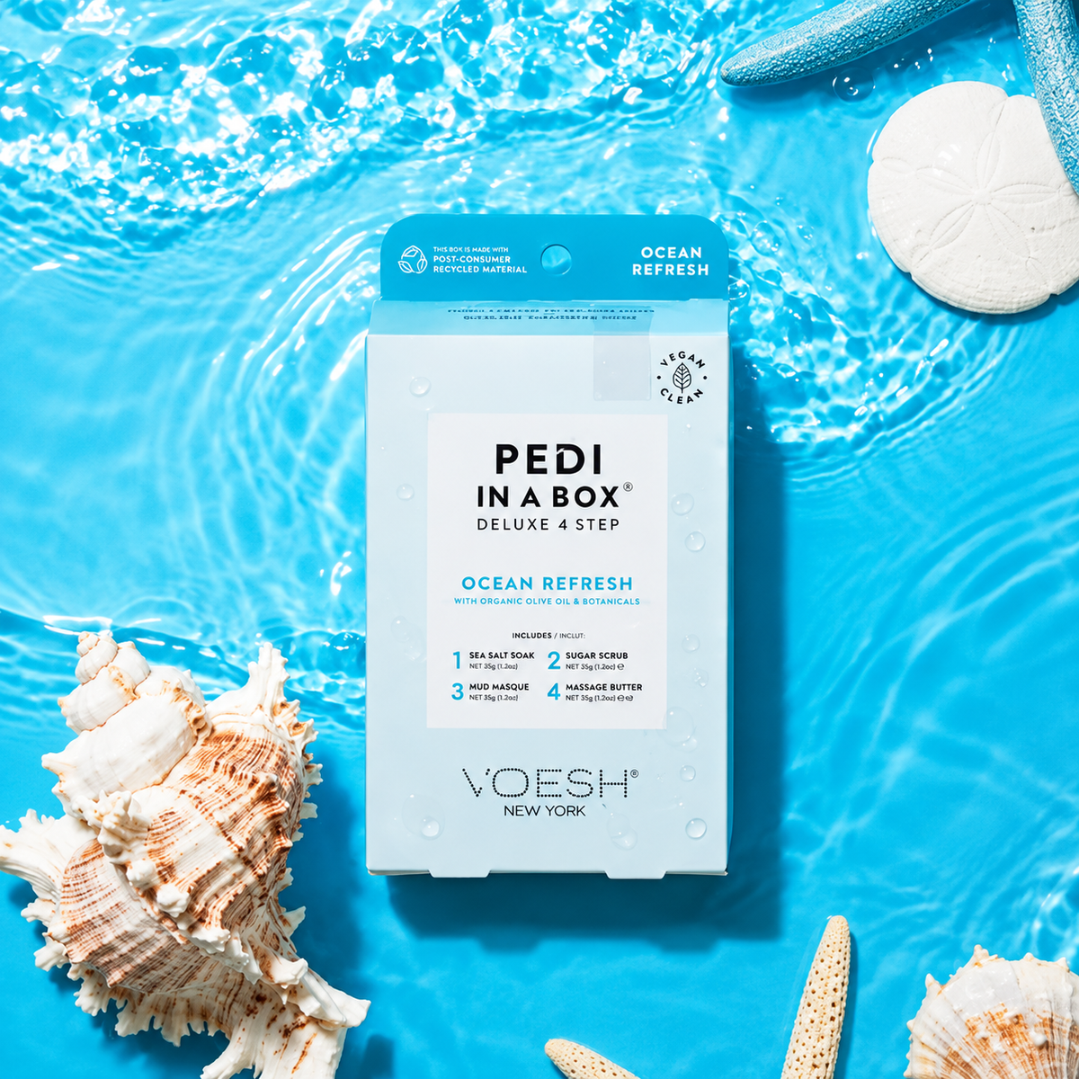 Voesh Pedi In A Box Deluxe 4 step - Ocean Refresh