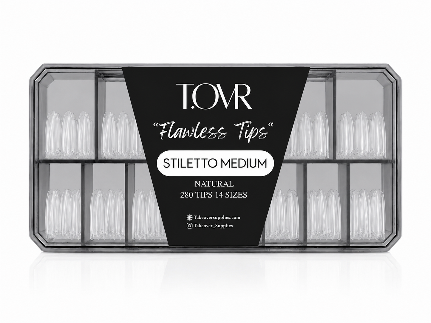 Take Over Soft Gel Extension Tips 280pcs Stiletto
