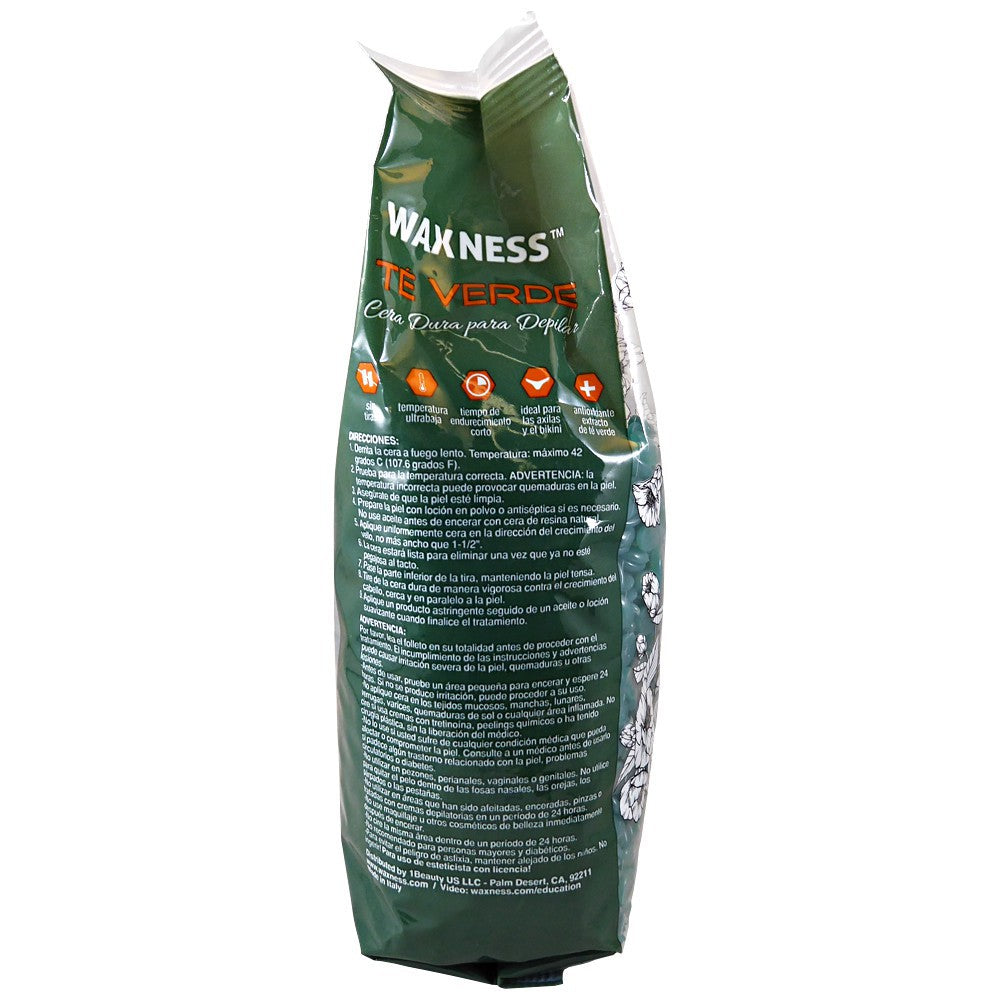 WAXNESS GREEN TEA FILM HARD WAX BEADS 2.2 LB / 35.27 OZ