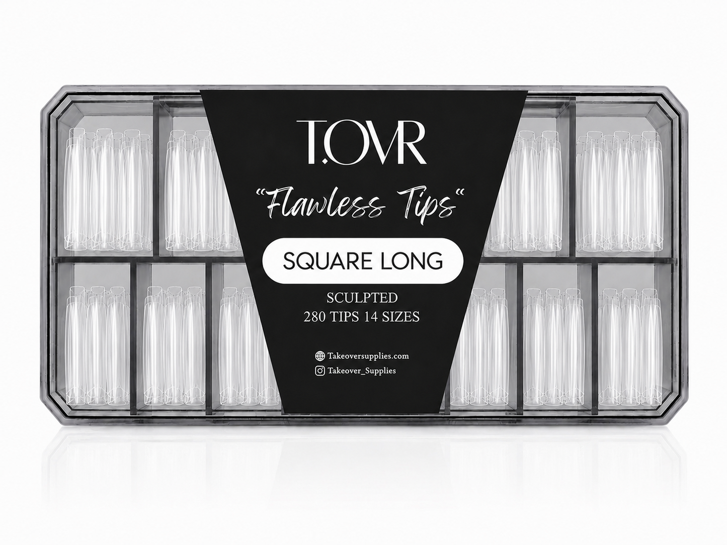 Take Over Soft Gel Extension Tips 280pcs Square