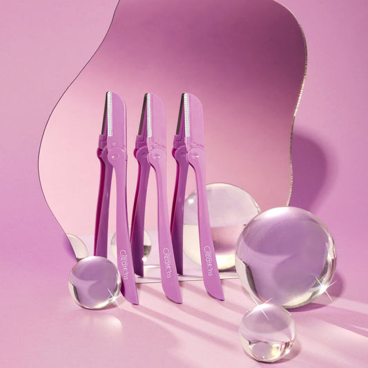 Beauty Creations Purple Sleek and Brow Razor Set