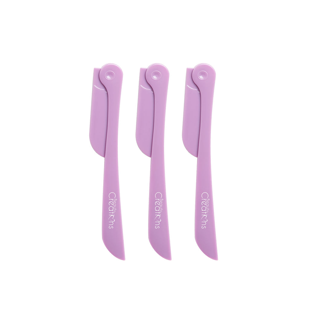 Beauty Creations Purple Sleek and Brow Razor Set