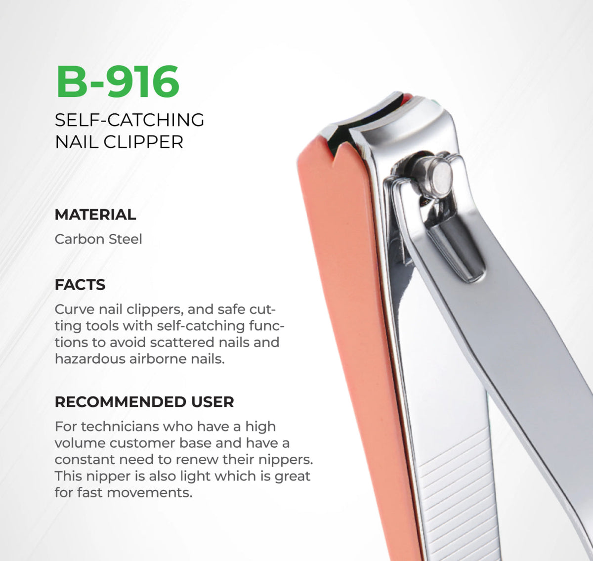 NGHIA Advance Self-Collecting Nail Clipper - B.916 (Stainless Steel)