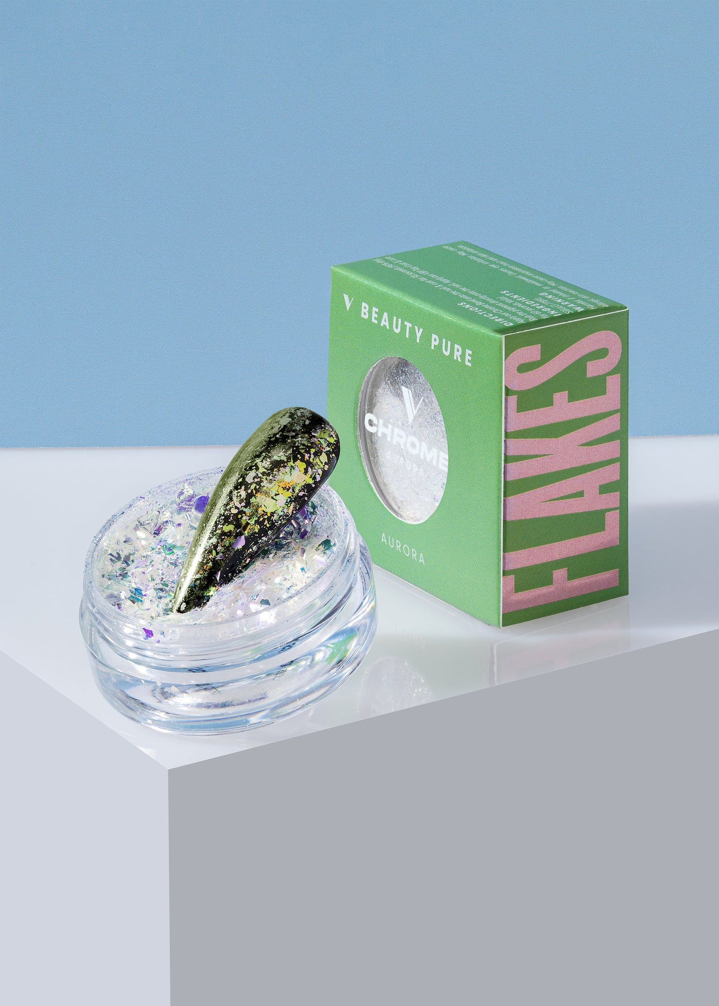 V BEAUTY PURE CHROME FLAKES - AURORA