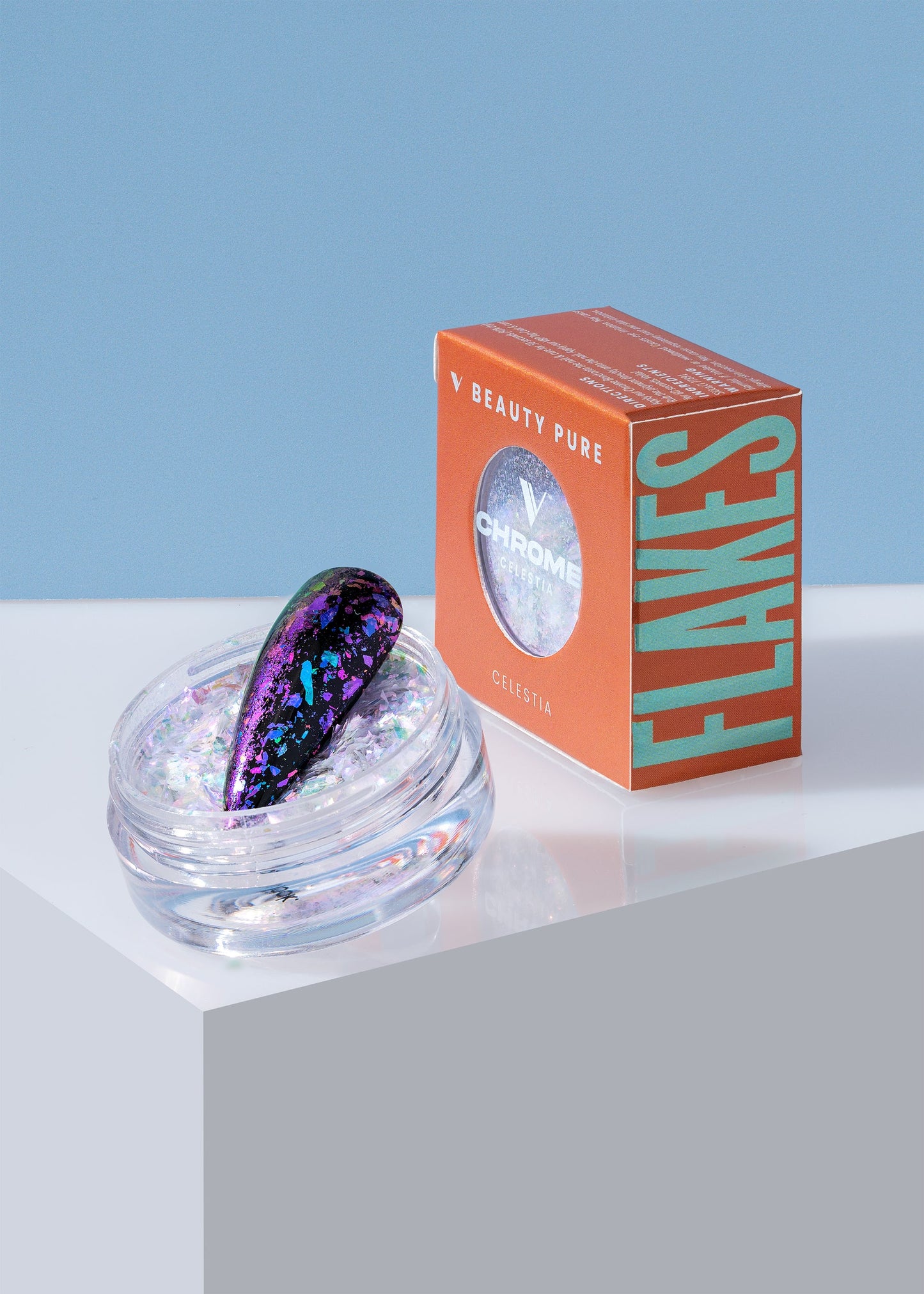 V BEAUTY PURE CHROME FLAKES - CELESTIA