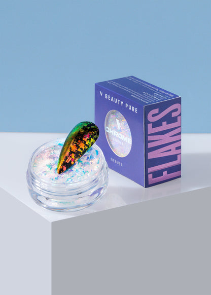 V BEAUTY PURE CHROME FLAKES - NEBULA
