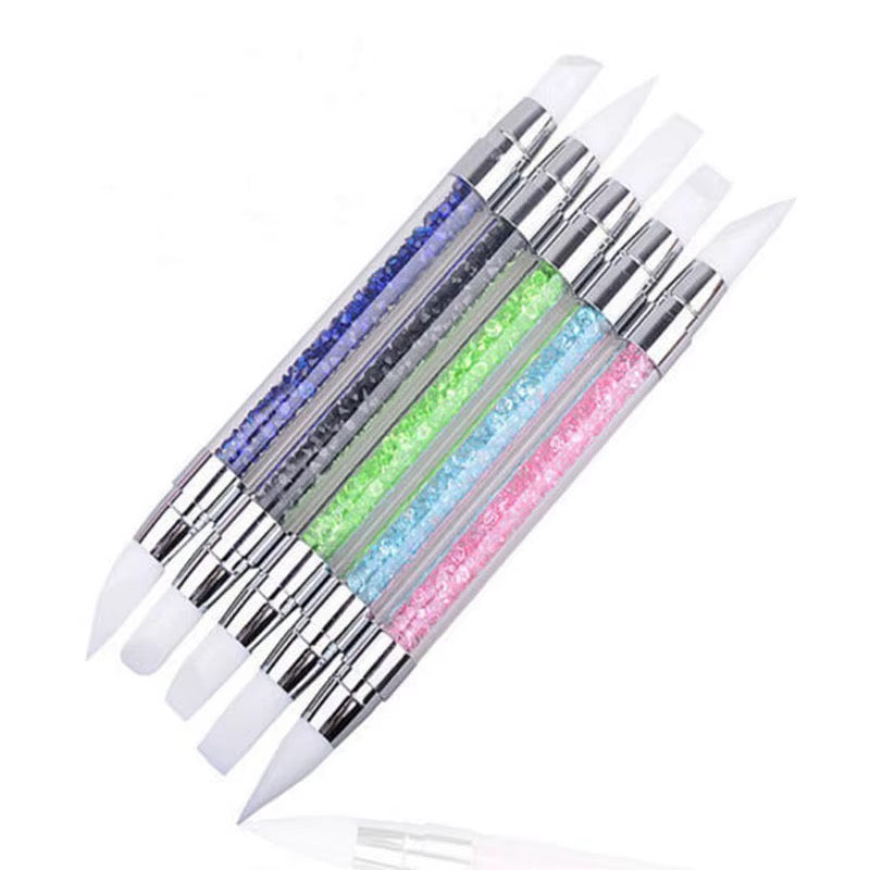 Single Double-Ended Silicone Nail Art Tool