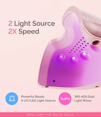 MelodySusie P-ART06G Rechargeable & Cordless LED/UV Nail Lamp
