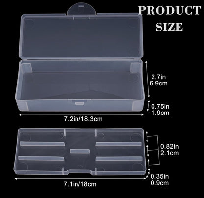 Clear Nail Art Box Doubled Layer