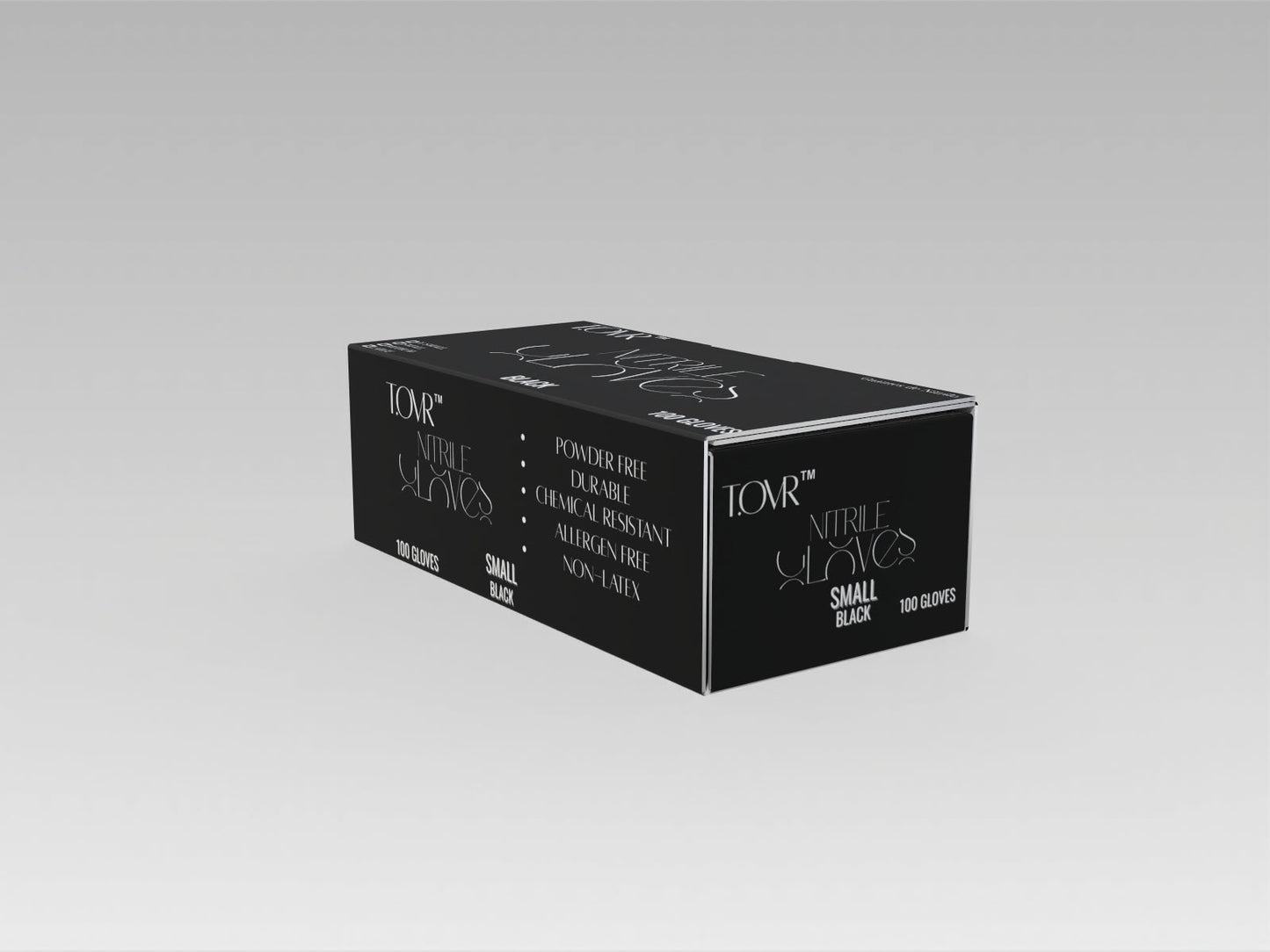 TAKE OVER NITRILE GLOVES BLACK 100ct.
