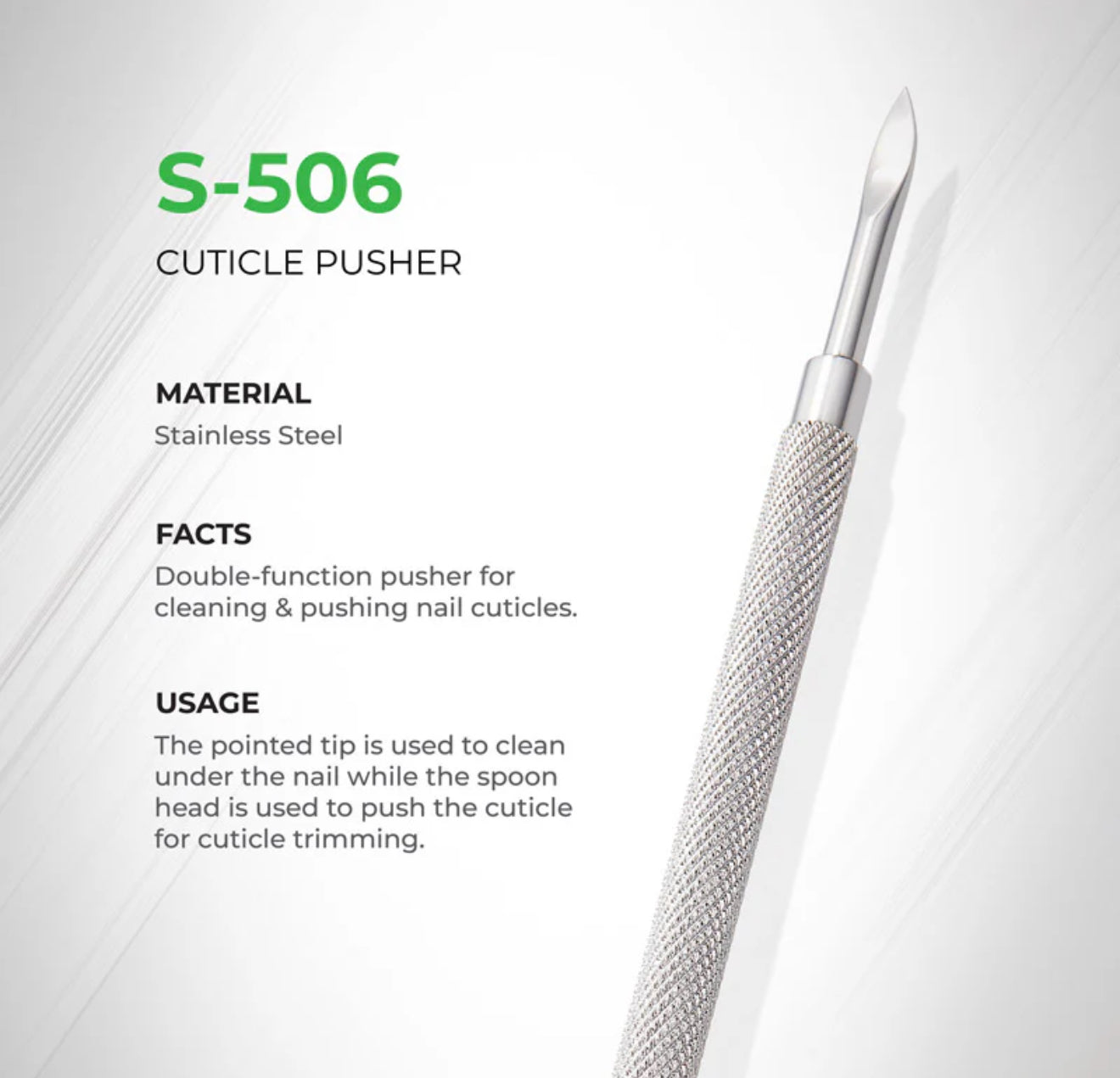 NGHIA Cuticle Pusher - S-506 (Stainless Steel)