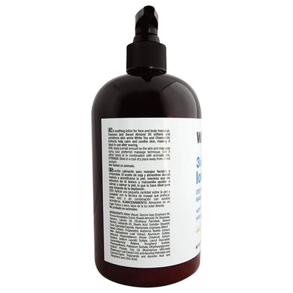 WAXNESS NATURAL 3 IN 1 LOTION WITH BLUE CHAMOMILE AND WITCH HAZEL 16 FL OZ / 480 ML