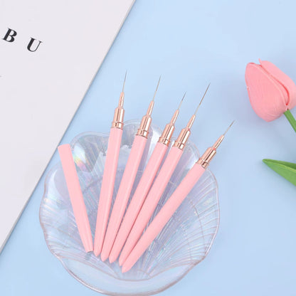Precision Liner Nail Art Brush Set – 5 PC