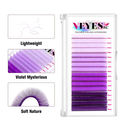 Veyes “Violet Mysterious” Lash Extensions 0.07