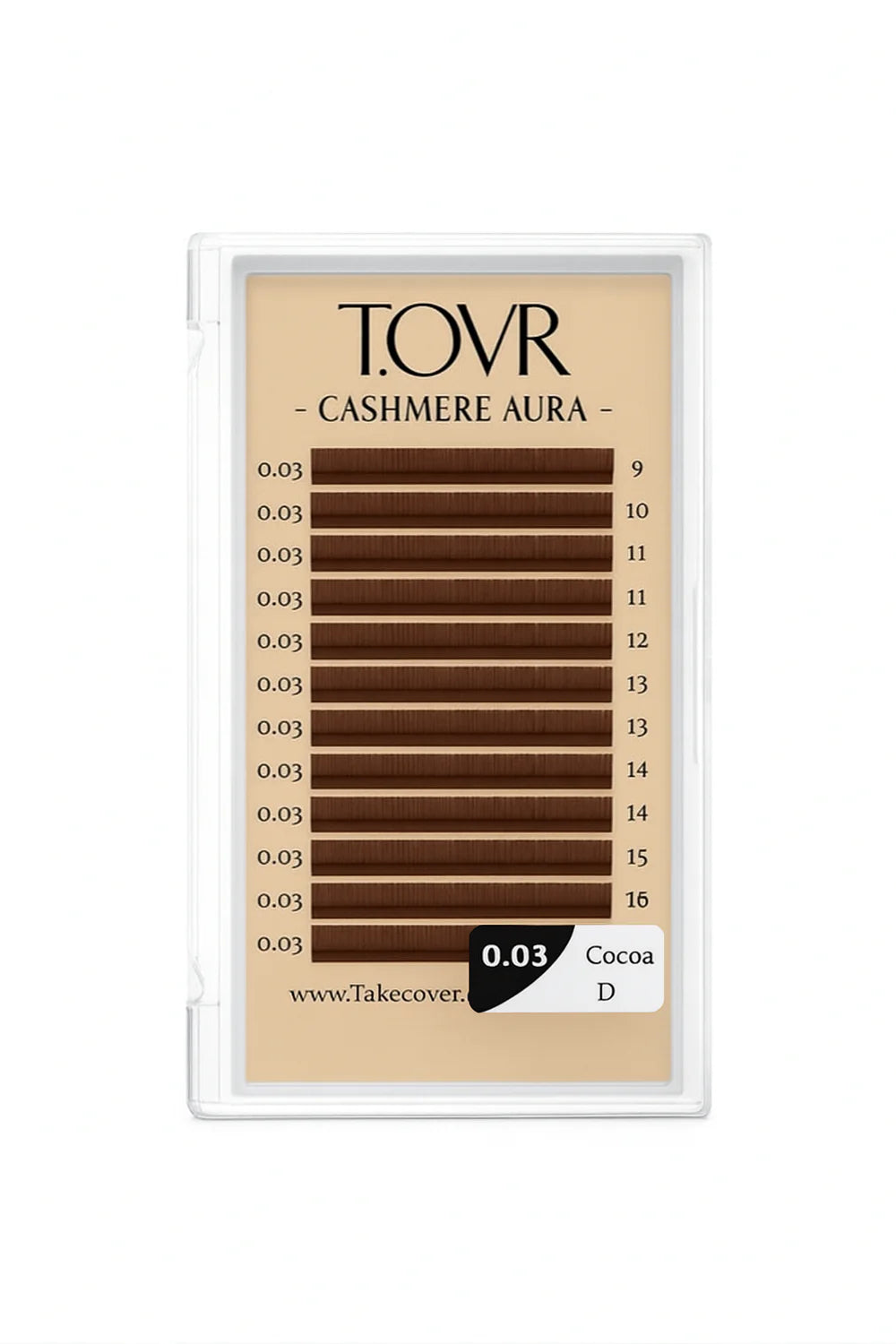 Take Over 0.03 Cocoa Brown Lash Extensions