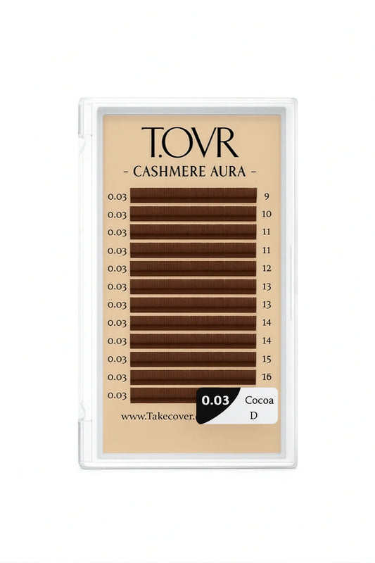 Take Over 0.03 Cocoa Brown Lash Extensions