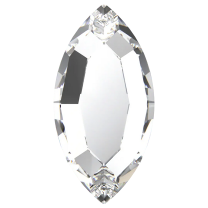 Swarovski Flat Back Crystals Non Hotfix Navette (2200) Crystal