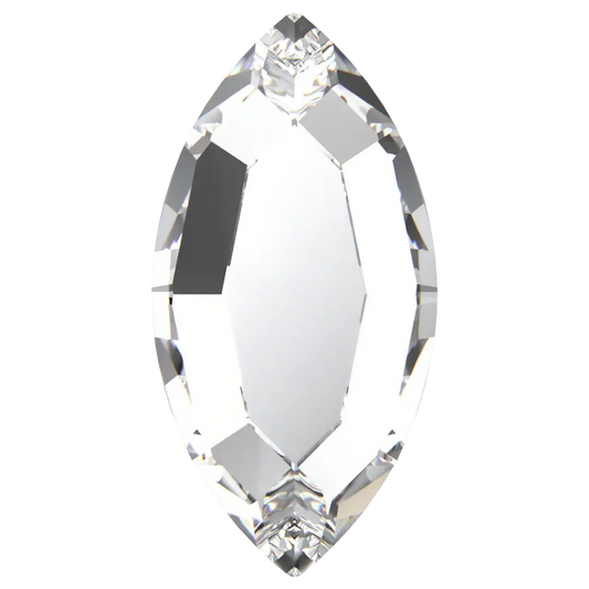 Swarovski Flat Back Crystals Non Hotfix Navette (2200) Crystal