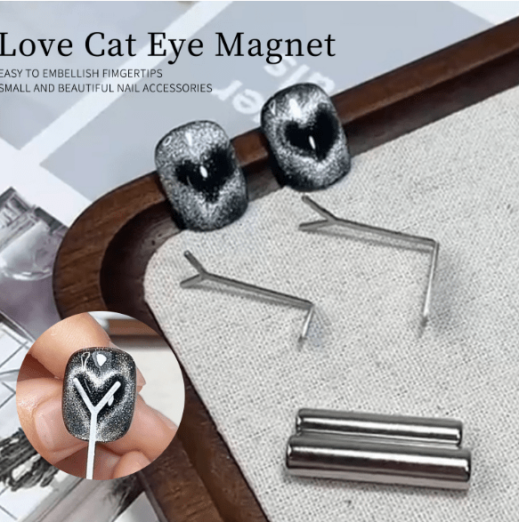 Cre8tion Heart Cat Eye Magnet
