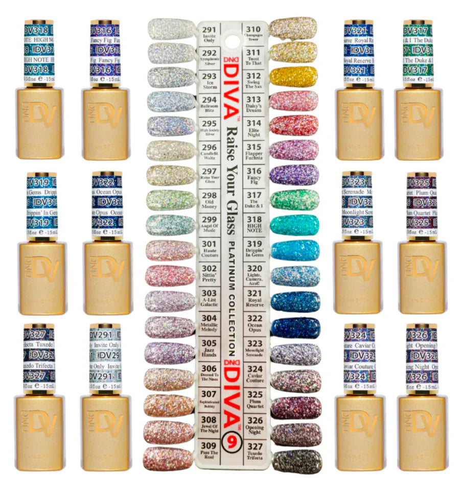 DND DIVA PLATINUM GEL COLLECTION - 36 SET