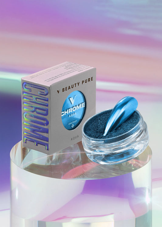 V BEAUTY PURE CHROME POWDER - AQUA