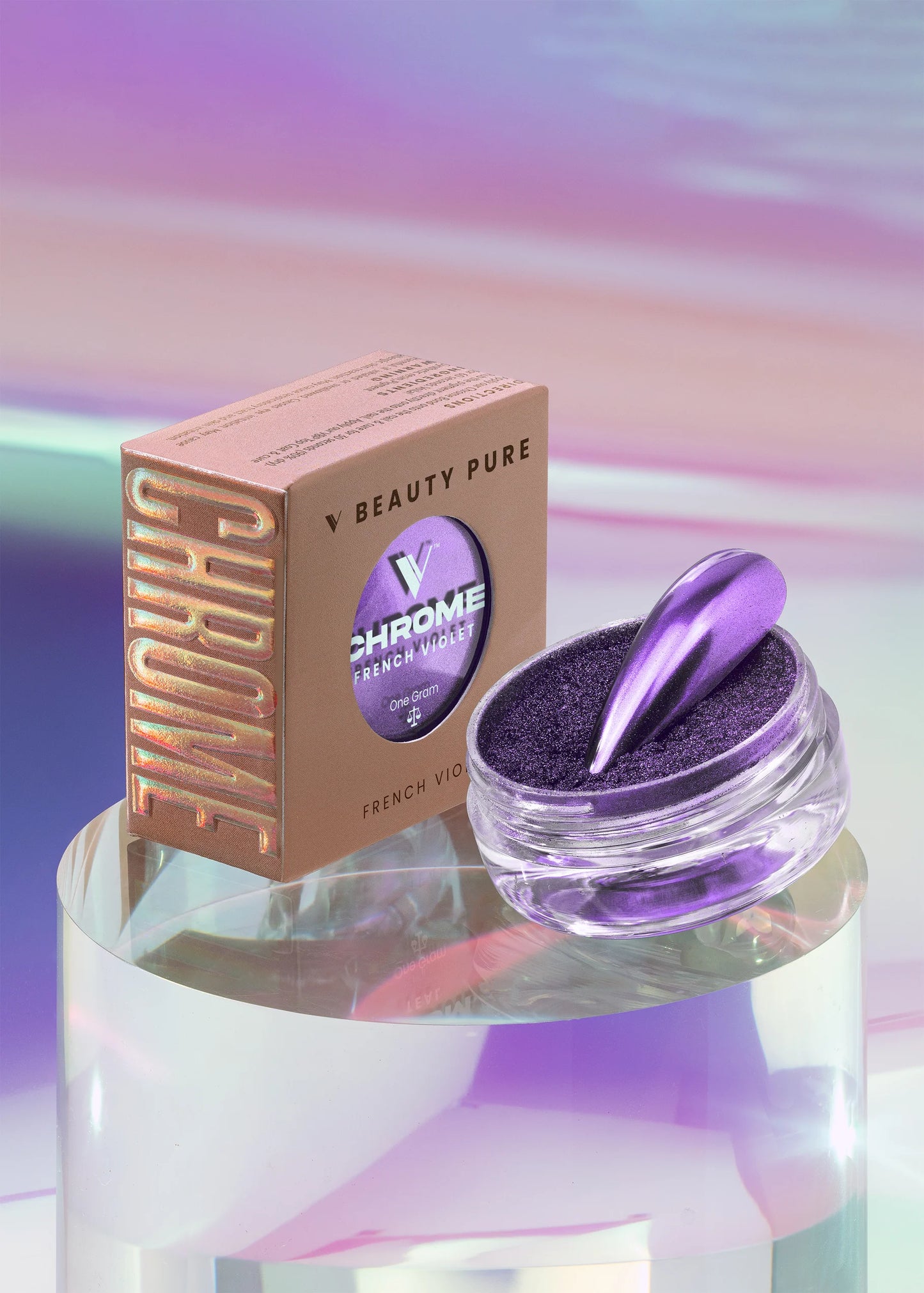 V BEAUTY PURE CHROME POWDER - FRENCH VIOLET