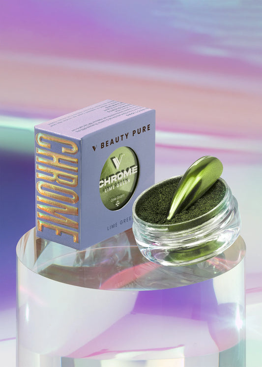 V BEAUTY PURE CHROME POWDER - LIME GREEN