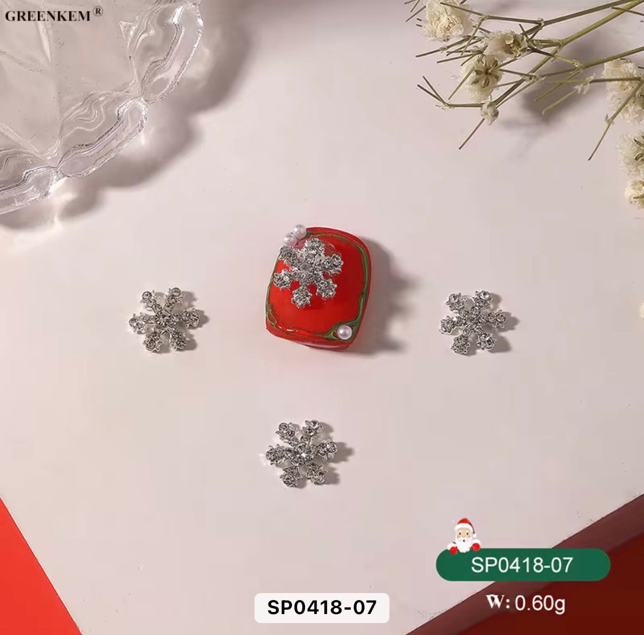 Christmas Nail Charms 2pc In a Pack