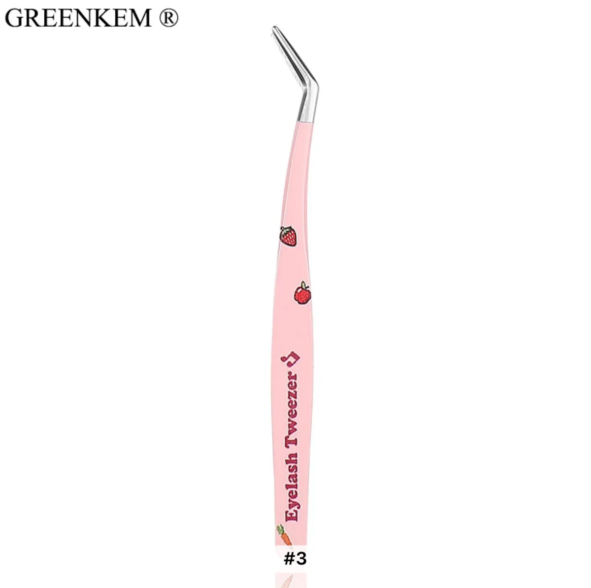 Pink Fruit & Veggie Eyelash Extension Lash Tweezers