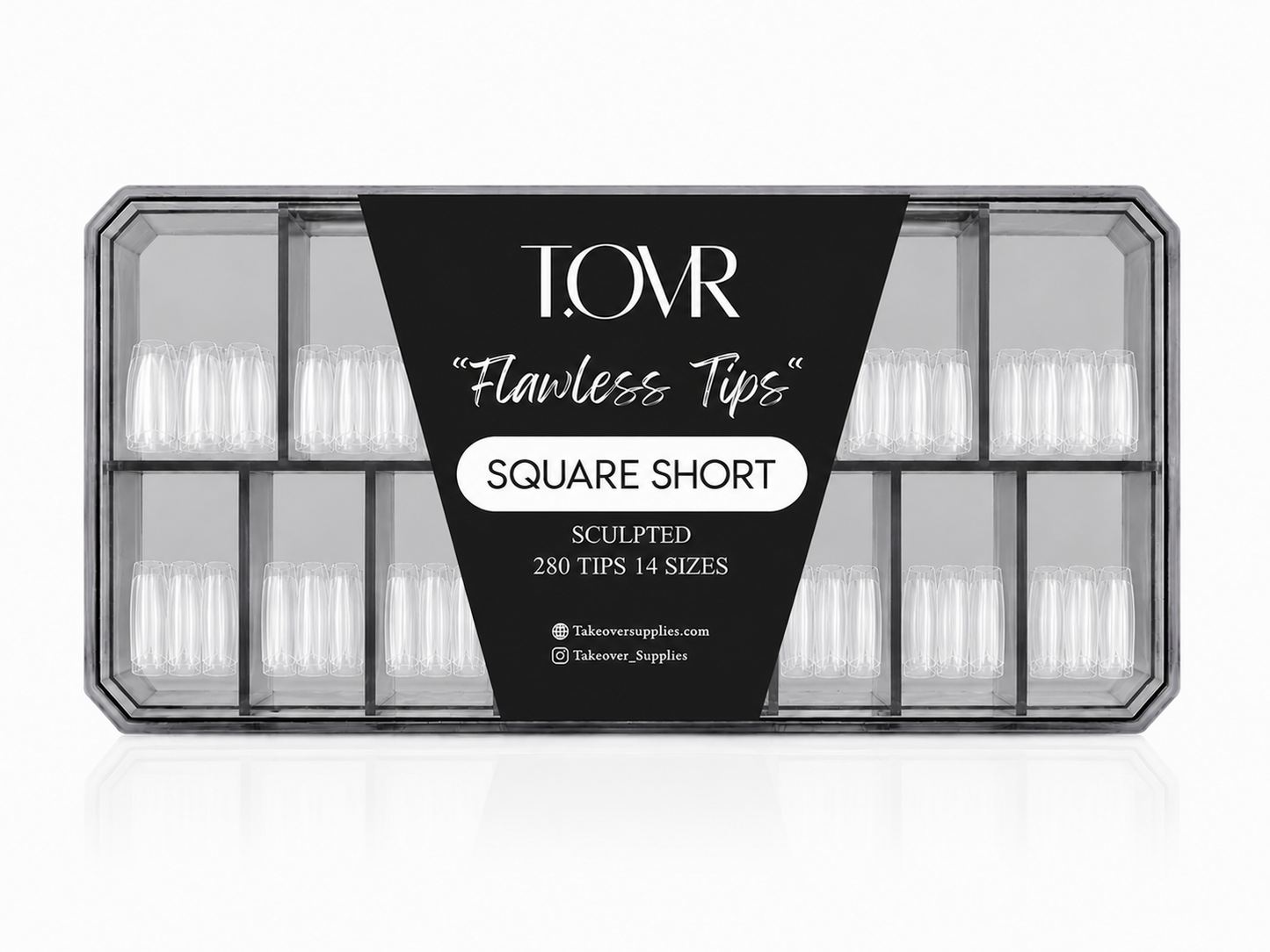 Take Over Soft Gel Extension Tips 280pcs Square