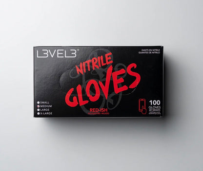 L3VEL3 Professional Nitrile Gloves "Red-ish"