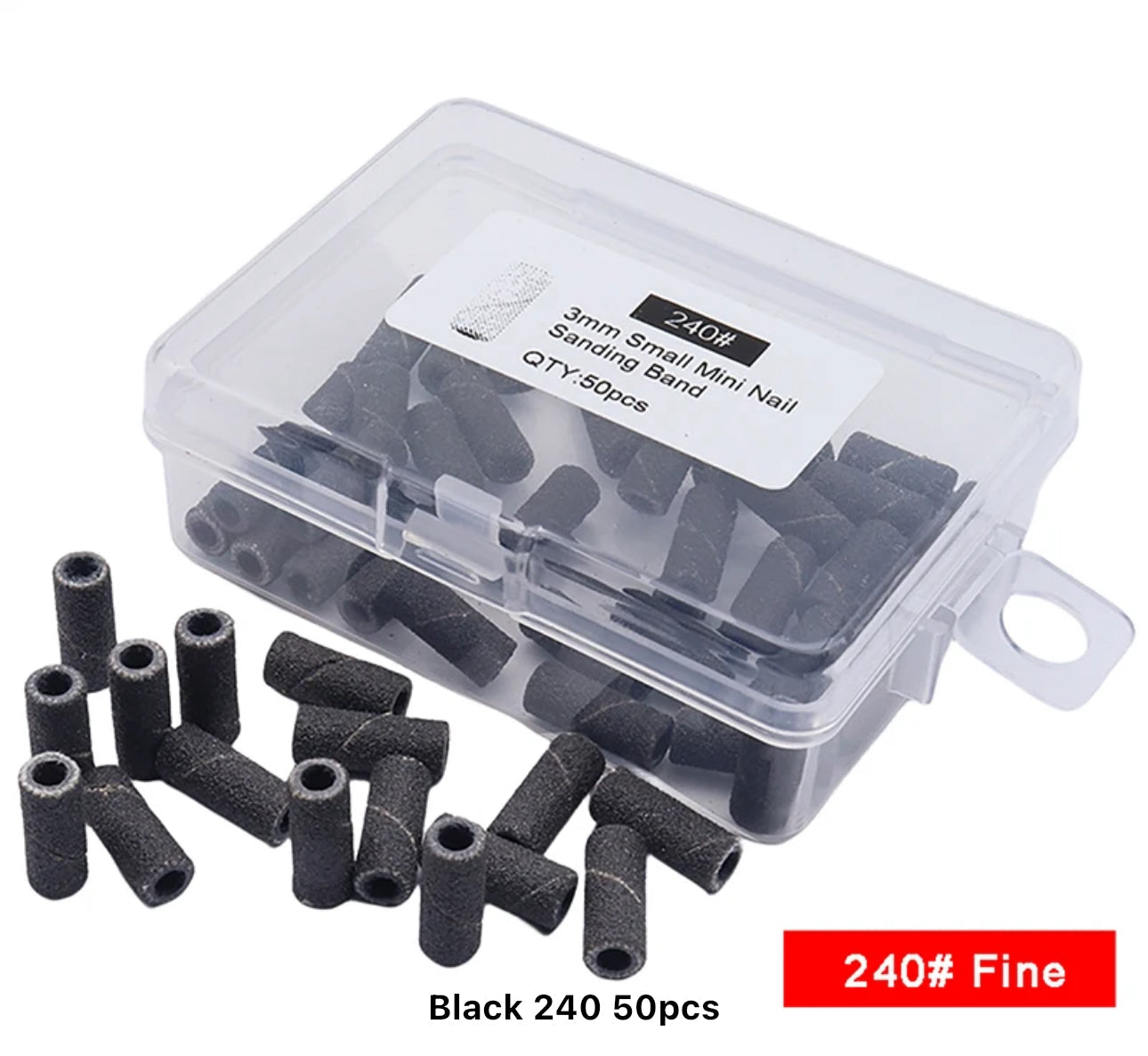 Black Sanding Bands 3mm Ct.50