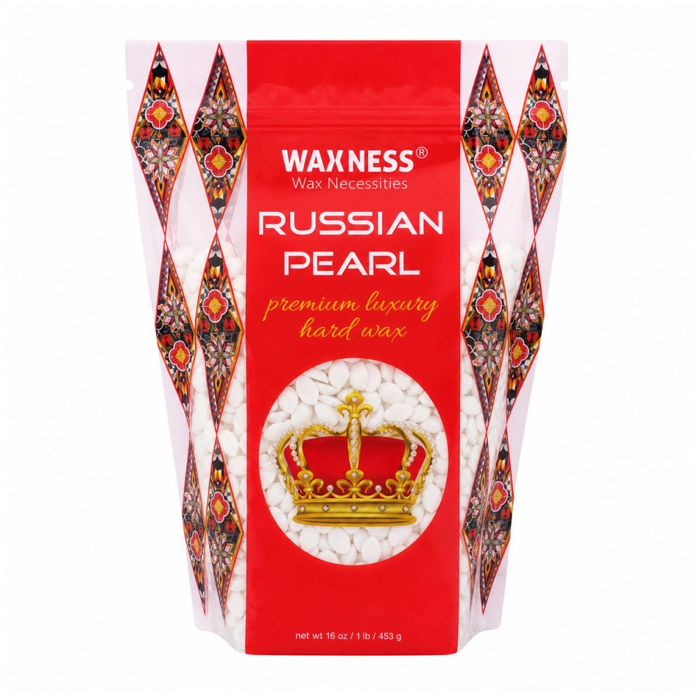 WAXNESS Polymer Blend Premium Luxury Hard Wax Beads Russian Pearl