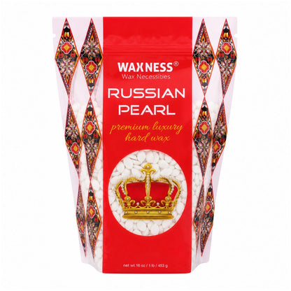 WAXNESS Polymer Blend Premium Luxury Hard Wax Beads Russian Pearl