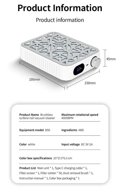 Cordless Nail Dust Collector