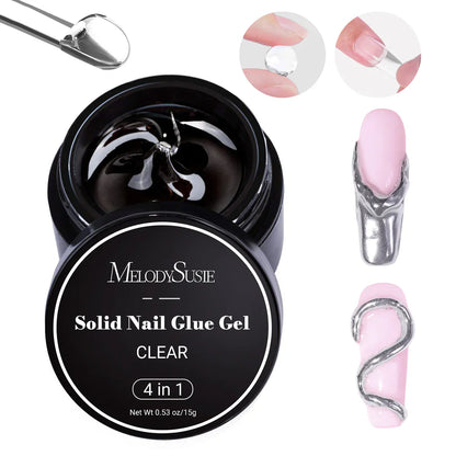 MelodySusie 15g Solid Nail Glue Gel
