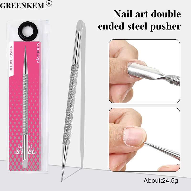 Stainless Steel Double-Ended Cuticle Pusher